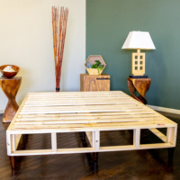 wood boxspring