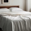 organic cotton honeycomb blanket lifestyle classic white 1200x800